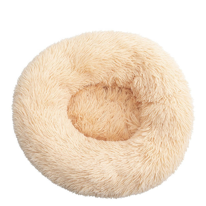 Round Cotton Pet Winter Bed For Warm And Comfortable Sleeping